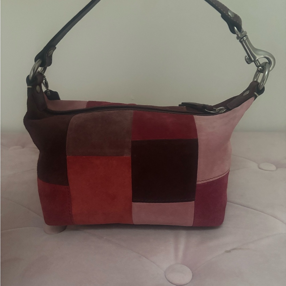 Coach Vintage Hampton Suede Patchwork Bag